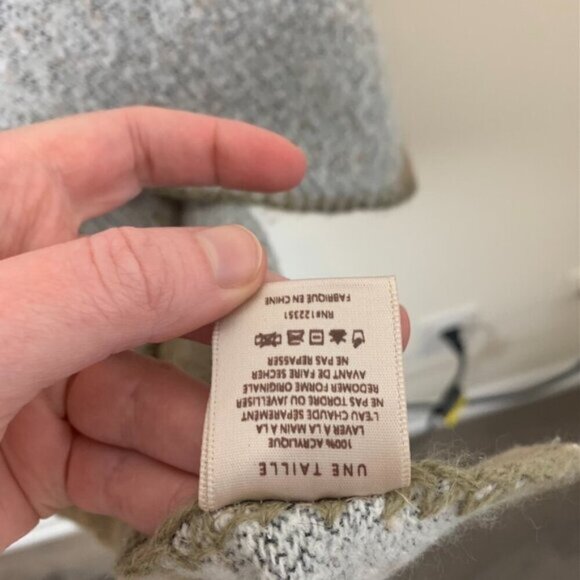 Women's Blanket Shawl Wrap Poncho Open Front Cape Brown Grey Fall Neutral - Picture 14 of 16